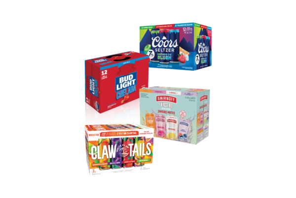 Boissons alcoolisées sélectionnées 12×355 ml